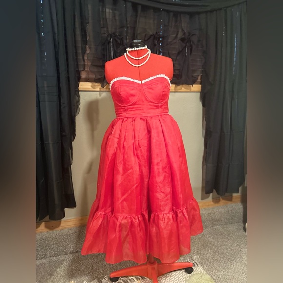 Red Corset Dress Selkie XXL *Rare* - Picture 16 of 16